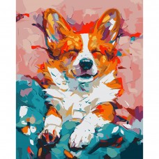 Картина за номерами SANTI Улюблений коргі 40х50 см