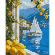 Алмазна мозаїка SANTI Літня відпустка 40х50 см на підрамнику