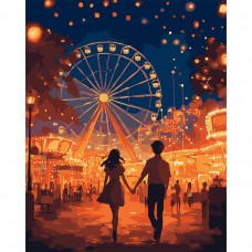 Картина за номерами SANTI Перше побачення 40х50 см LED підсвітка