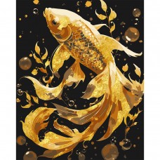 Картина за номерами SANTI Золота рибка 40х50 см поталь