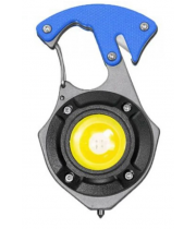 Ліхтарик W5143 (біле, жовте, червоне) +біти, строборіз, склобій, магніт, TypeC, 7режимів (вбудований акум. алюм.)