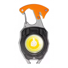 Ліхтарик BBL-W5147(9555)/LL-202 (біле, жовте, червоне) +біти, строб, запальн, свист TypeC, 7режимів (вбудований акум. алюм.)