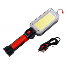 Ліхтарик інспекційний ZJ-8859-B COB (магніт, прищіпка, гачок) +microUSB, 2х18650, 2режима (акум.)