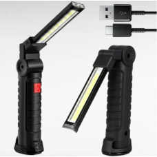 Ліхтарик W-52-SMD+COB (біле, червоне) повор360*, магніт, гачок, microUSB, 5режимів (акум.)