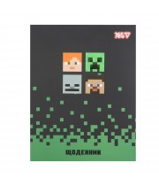 Щоденник шкільн. YES 911669 40арк. Minecraft, інтергальна обкл, софт тач /911669/