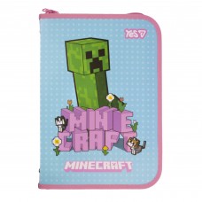 Папка для зошитів YES 492334 Minecraft.Spring A4+, на блискавці пластикова, з кишенею /492334/