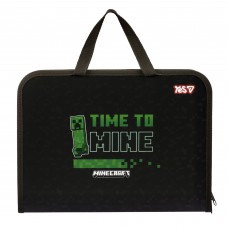 Папка для зошитів YES 492357 Minecraft Mining B4, на блискавці, з 2-ма ручками, пластик /492357/