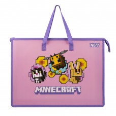 Папка для зошитів YES 492358 Minecraft. Bees B4, на блискавці, з 2-ма ручками, пластик /492358/