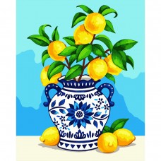 Картина за номерами SANTI Лимонний букет 40х50 см