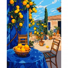 Картина за номерами SANTI Лимонний дворик 40х50 см