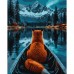 Картина за номерами SANTI Лисиця та гори 40х50 см