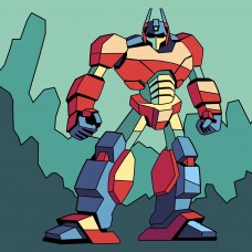 Картина за номерами Робот 25*25 см SANTI