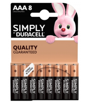 Батарейка DURACELL ААА LR03/MN2400 Simply Quality 20шт/упак (ціна за уп) карт.уп.