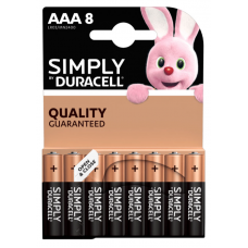 Батарейка DURACELL ААА LR03/MN2400 Simply Quality 20шт/упак (ціна за уп) карт.уп.