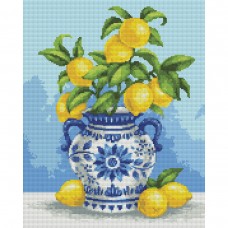 Алмазна мозаїка SANTI Лимонний букет 40х50 см на підрамнику