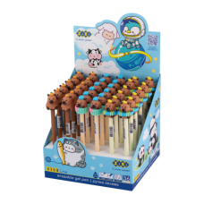 Ручка гелева ZiBi KIDS Line 2232 0,5мм CAPYBARA "пиши-стирай" синя (36) /ZB.2232/