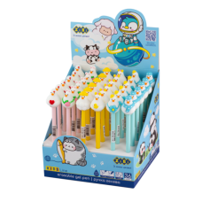 Ручка гелева ZiBi KIDS Line 2248 0,5мм DUCK "пиши-стирай" синя (36) /ZB.2248/