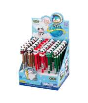Ручка гелева ZiBi KIDS Line 2231 0,5мм CHRISTMAS PANDA "пиши-стирай" синя (36) /ZB.2231/
