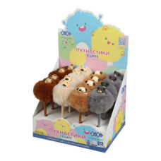 Ручка кулькова ZiBi KIDS Line 2018 FLUFFY FUNNY DOGS 0,7мм синя (16) /ZB.2018/