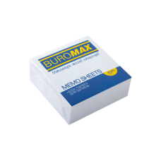 Папір для нотаток білий BUROMAX 8*8*3см, до 330л, не склеєний 2201 (30) /BM.2201/