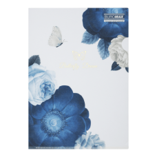 Папка-кутик BUROMAX 3854-03 ARABESKI темно-синя (12) /BM.3854-03/