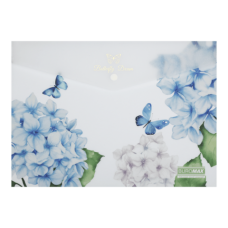 Папка на кнопці А4  BUROMAX 3943-00 ARABESKI прозора (12) /BM.3943-00/