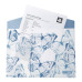Папка на кнопці А4  BUROMAX 3943-02 ARABESKI синя (12) /BM.3943-02/