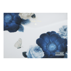 Папка на кнопці А4  BUROMAX 3943-03 ARABESKI темно-синя (12) /BM.3943-03/