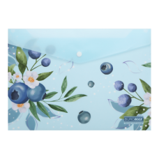 Папка на кнопці А4  BUROMAX 3943-17 ARABESKI морська хвиля (12) /BM.3943-17/