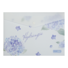 Папка на кнопці А4  BUROMAX 3943-30 ARABESKI світло-синя (12) /BM.3943-30/