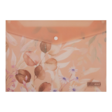 Папка на кнопці А4  BUROMAX 3943-46 ARABESKI персикова (12) /BM.3943-46/