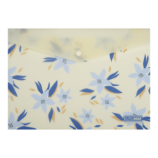 Папка на кнопці А4  BUROMAX 3943-53 ARABESKI маренго (жовта) (12) /BM.3943-53/