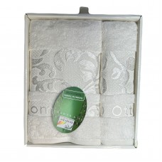 Рушник махровий 2шт. GESTEPE Bamboo в подар. уп. (д/бані+д/обличчя)