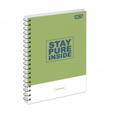 Блокнот YES А5 на спір. тв. пал. 80арк. Essentials 152321 (клітинка) /152321/