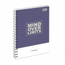 Блокнот YES А5 на спір. тв. пал. 80арк. Hard Work Wins 152431 (клітинка) /152431/