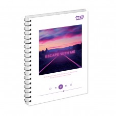 Блокнот YES А5 на спір. тв. пал. 80арк. Neon horizon 152444 (клітинка) /152444/