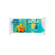 Губка кухонна Pani Blysk 6шт Зірка (68)
