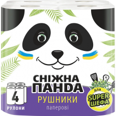 Рушники паперові Сніжна Панда 4шт. 2-шар. 110арк. (8)