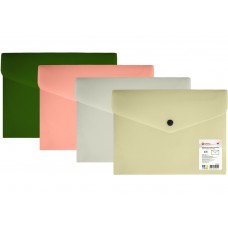 Папка на кнопці А5 OPTIMA 35262 непрозора, фактура "Смуга", асорті (12) /O35262/