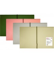 Папка пласт. А4 6 від. OPTIMA 35547 фактура "Смуга", асорті, на гумці (30) /O35547/