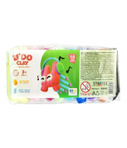 Набір для творчості Повітряний пластилін "U'DO Cla" 10шт. /30840/