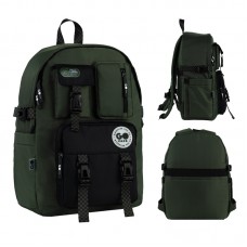 Рюкзак шкільний GoPack Education Teens GO26-2500L-4 хакі /GO26-2500L-4/