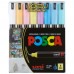 Набір маркерів художніх UNI POSCA Soft Color 8кол. PC-1MR SOFT COLOR 8C (0,7мм) /PC-1MR SOFT COLOR 8C/