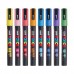 Набір маркерів художніх UNI POSCA Glitter Color 8кол. PC-3ML GLITTER COLOR 8C (0,9-1,3мм) /PC-3ML GLITTER COLOR 8C/
