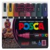 Набір маркерів художніх UNI POSCA Dark Color 8кол. PC-5M DARK COLOR 8C (1,8-2,5мм) /PC-5M DARK COLOR 8C/