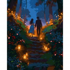 Картина за номерами SANTI "Романтична прогулянка", 40*50см, LED підсвітка