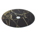 Тортівниця Viva Marble Black 30см скляна, поворотна низька