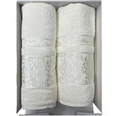 Рушник махровий 2шт. FEBO в подар. уп. (д/бані+д/обличчя)