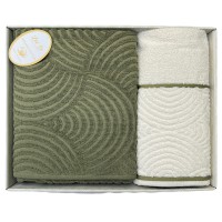 Рушник махровий 2шт. LUI SA в подар. уп. (д/бані+д/обличчя)