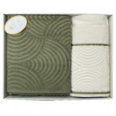 Рушник махровий 2шт. LUI SA в подар. уп. (д/бані+д/обличчя)